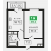 Продам 1-к. кв.  39м2 с ремонтом под ключ по ул.  Невкипелого.